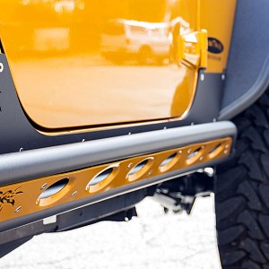 Picture of 4 Door Poison Spyder Style Running Board Side Steps 