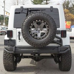 Picture of AEV Style Steel Rear Bumper Bar With Spare Wheel Carrier 