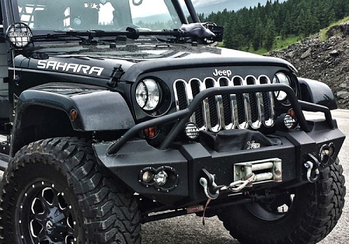 Photo of Fab Fours Lifestyle Front Winch Bumper with Grill Guard and 1